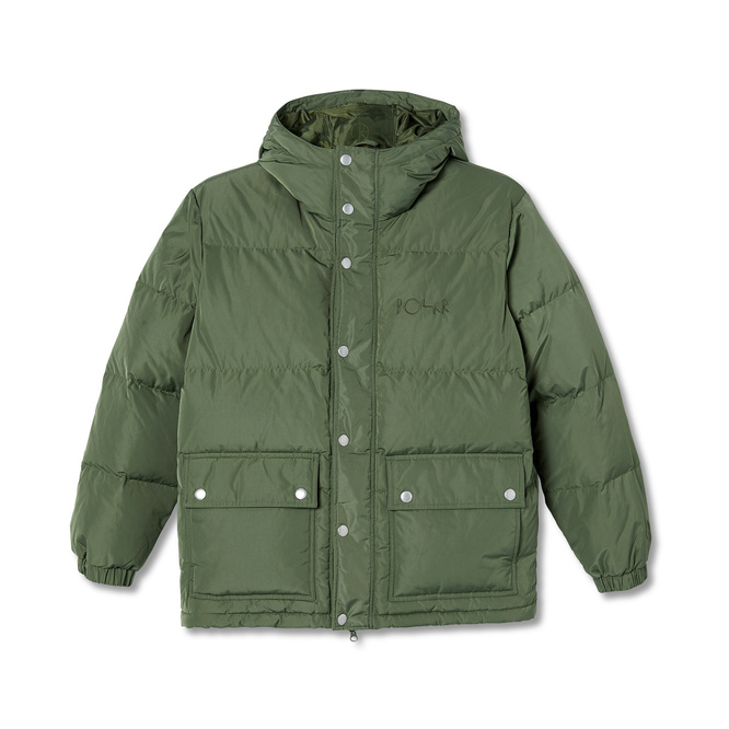 kurtka polar hood puffer light olive