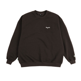 Magenta Script Crewneck (Brown)