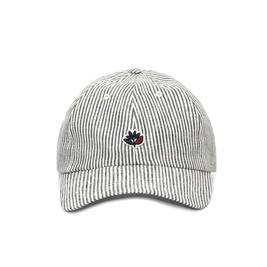 Magenta Stripe Dad Hat (Grey)