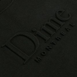 Dime Classic Embossed Crewneck Black