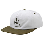 Magenta Odyssey snapback hat white