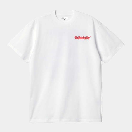 Carhartt WIP S/S Fast Food T-Shirt (White/Red)