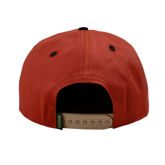 Magenta Quebec snapback hat brick