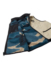 by Parra Infinite bird reversible vest (Navy/Beige)