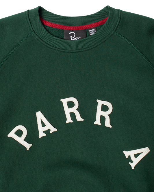 by Parra Drunk Parent Crewneck sweatshirt (Green)