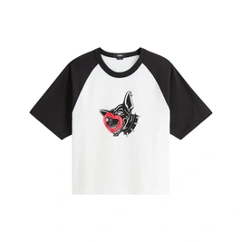 koszulka Vans Dayana Dog Face (White/Black/Red)