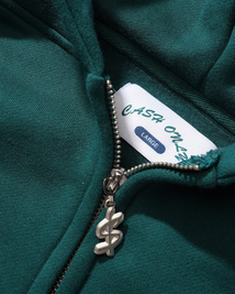 Cash Only Campus Zip-Thru Hood(Green)