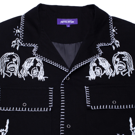 kurtka Fucking Awesome - Embroidered Mechanics Jacket (Black)