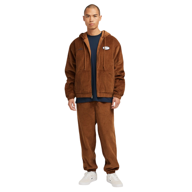 Nike Sb Full-Zip Hooded Corduroy Skate Jacket
