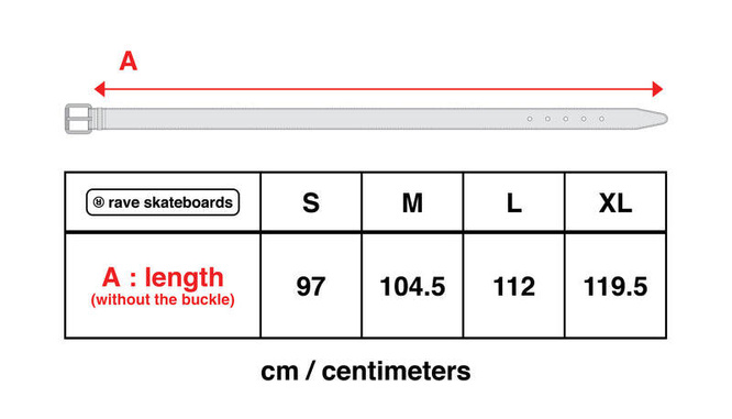 Rave Skateboards Core Logo Belt (Transparet)