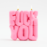 świeczka Wavey Casa Fuck You candle pink