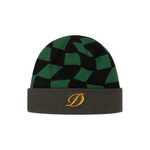 Dime D Checkered cuff beanie forest green