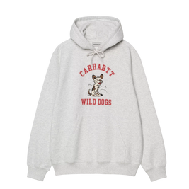 Carhartt WIP Hooded Wild Dog Sweat (Grey Heather)
