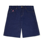 Cash Only Logo Denim Shorts (Raw Indigo)