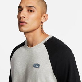 Raglan Skate T-shirt Grey Heather/black