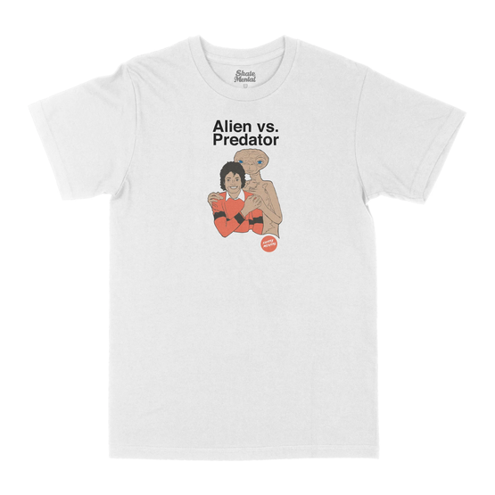 Skate Mental Alien vs. Predator Tee (White)