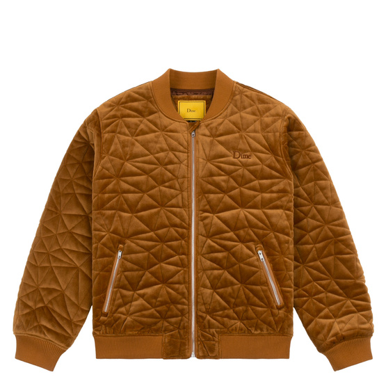 kurtka Dime Velour bomber jacket rust