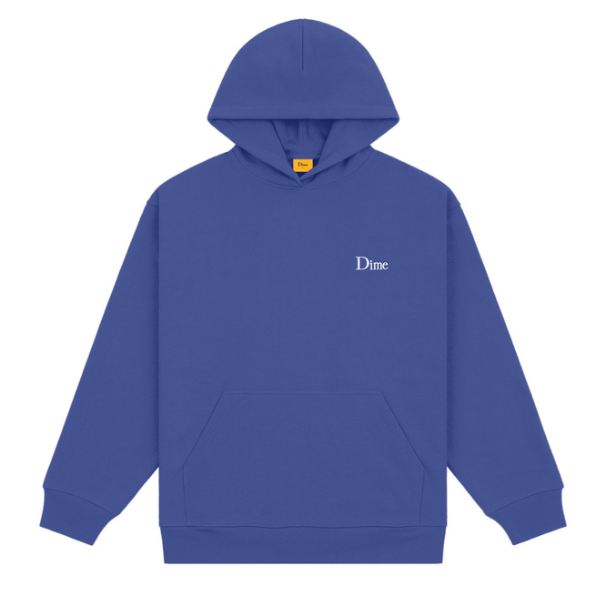 Dime Classic small logo hoodie indigo
