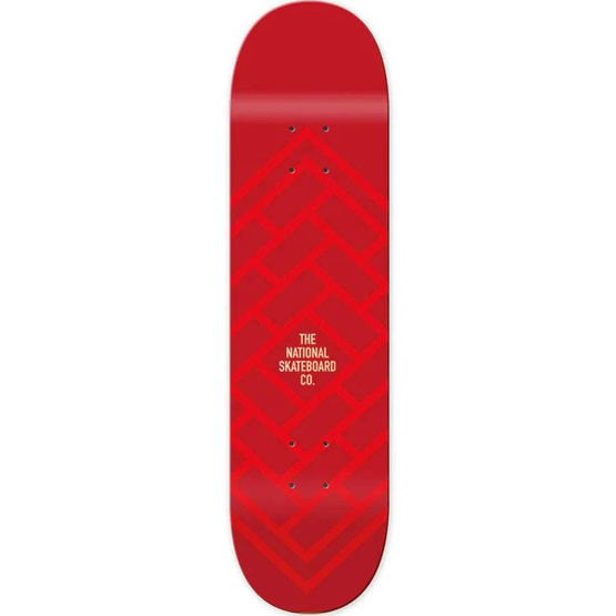 The National Skateboard Co. Logo Gloss & Matte Red 