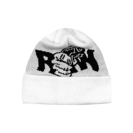 Raw Hide Beanie (White)