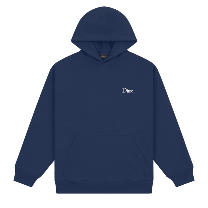 Dime Classic Small Logo Hoodie navy