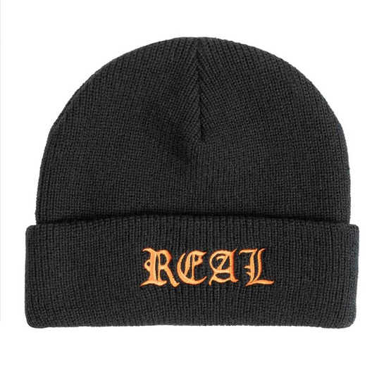 Real Beanie Script (Black)