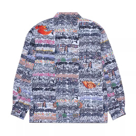 kurtka Fucking Awesome  Reversible Chore Jacket - Sticker Stamp All-Over Print