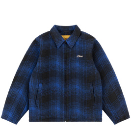 Dime Wave plaid jacket blue