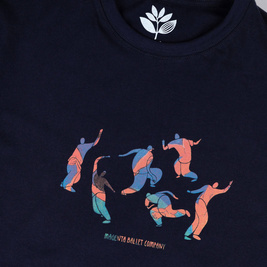 koszulka magenta ballet tee navy