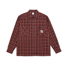 Polar Mike LS Shirt | Flannel (Oxblood Check)