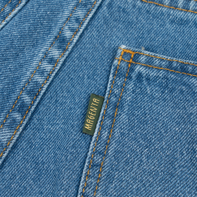 Magenta OG Denim Shorts (Blue)