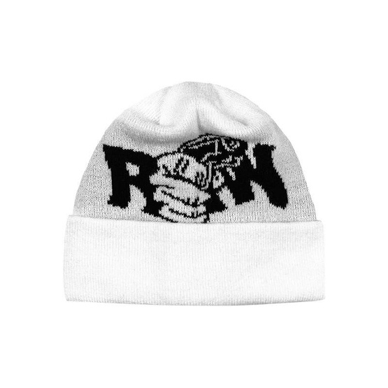 Raw Hide Beanie (White)