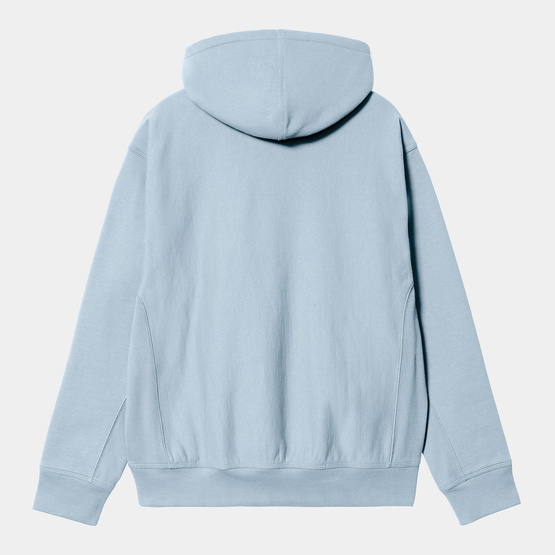 bluza Carhartt WIP Hooded American Script Sweatshirt (Frosted Blue)