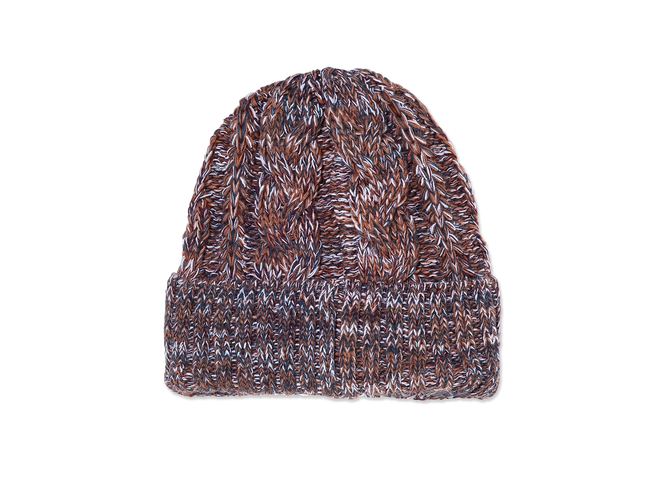 Polar Braid Beanie (Rust)