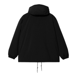 kurtka Carhartt WIP Hooded Coach Jacket (Black/White)