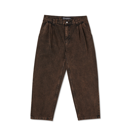 spodnie polar grund chinos brown-black 