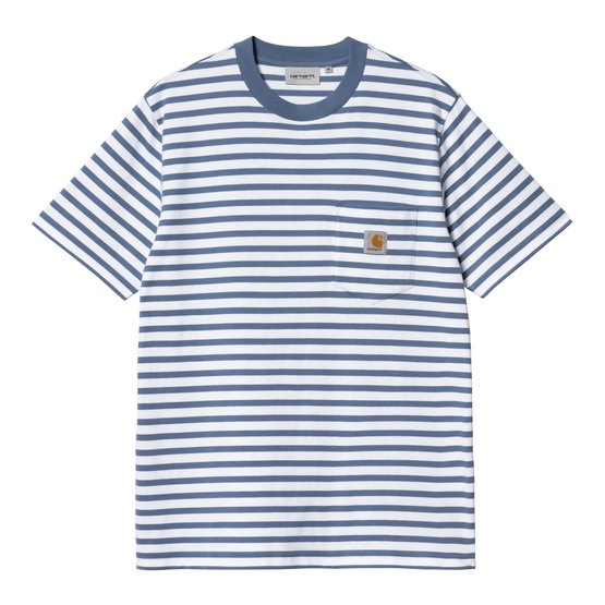 koszulka Carhartt WIP S/S Seidler Pocket T-Shirt (Sorrent/ White)