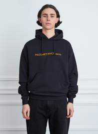 rassvet EMB HOODIE KNIT BLACK