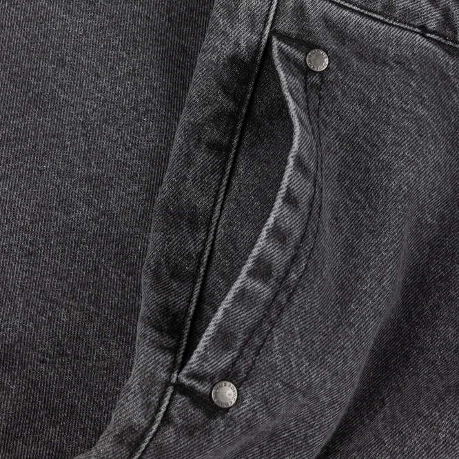 Szorty Dime Pleated Denim Shorts faded black