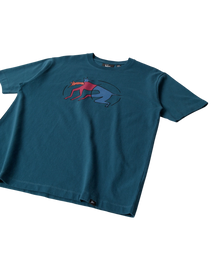 Koszulka By Parra The zoomies t-shirt mallard green