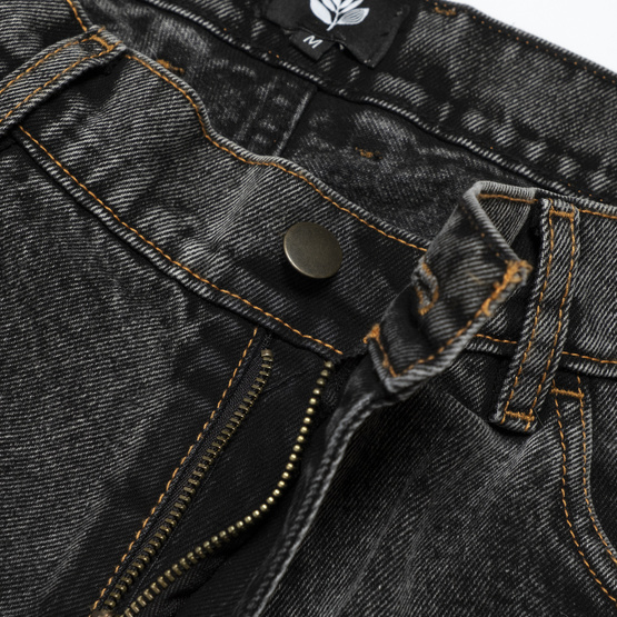 Magenta Pants OG Denim 2 Tone distressed black denim