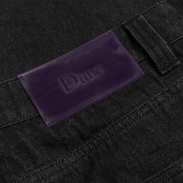 Dime Baggy Denim Pants Black washed