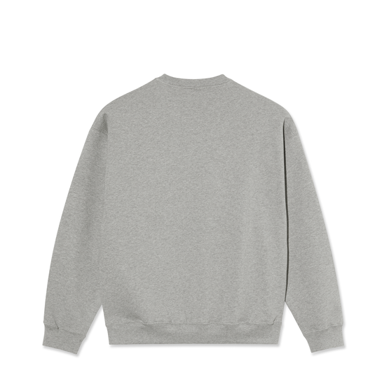 Polar Dave crewneck surf logo grey