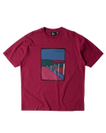 Koszulka By Parra Beach parking t-shirt (Raspberry)