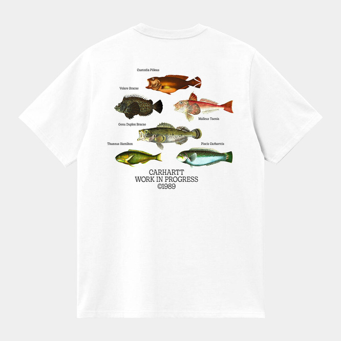 Carhartt WIP S/S Fish T-Shirt (White)
