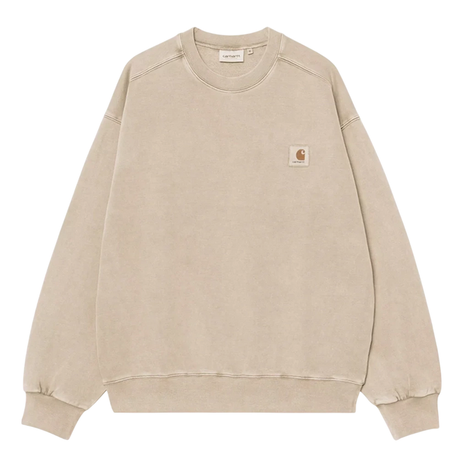 Carhartt WIP Vista Sweat Fleur De Sel garment dyed