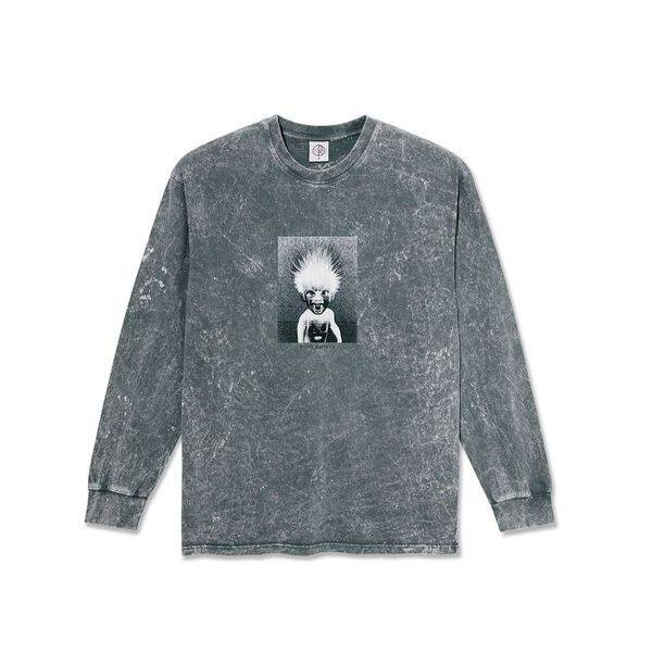 Polar Skate Co. Acid LS Tee | Demon Child (Grey)