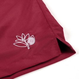 Magenta Plant swim shorts burgundy