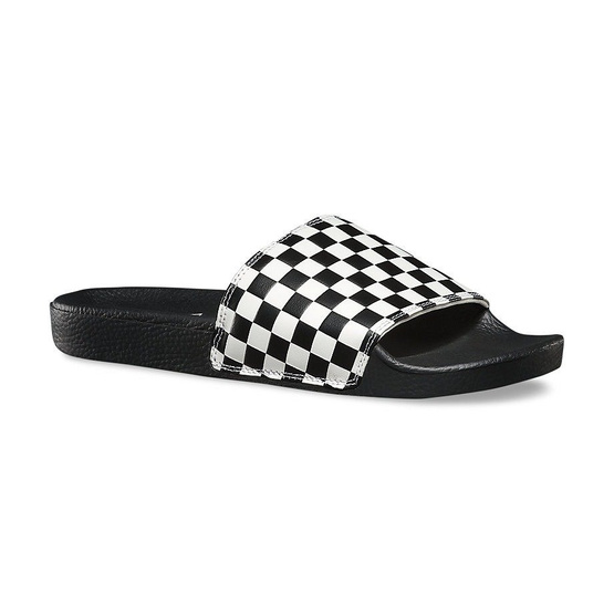 klapki slide-on  (checkerboard) white