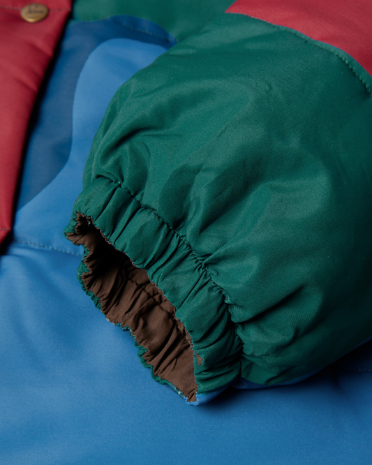 kurtka by Parra Protect The Sun Reversible Puffer Jacket (Brown)